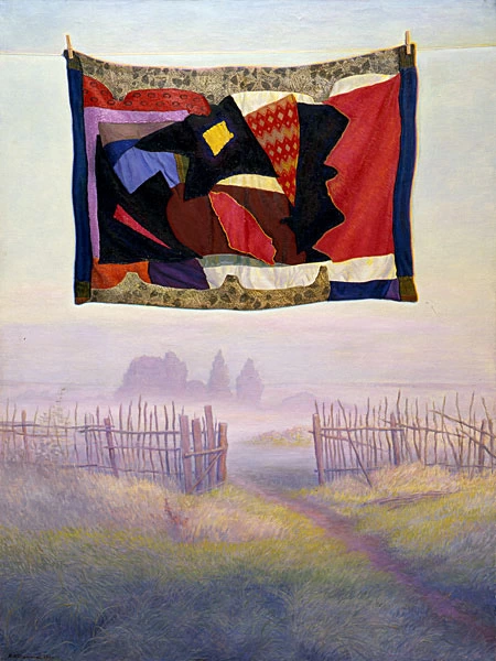 Утро. Центральная часть триптиха «Мамины коврики». 1995